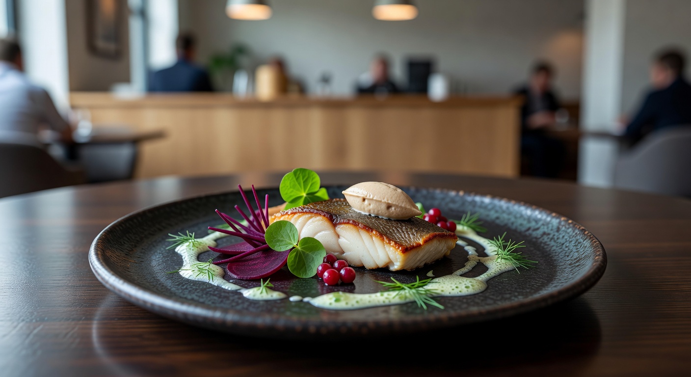 Gourmet dining dish prepared at Joviraspot